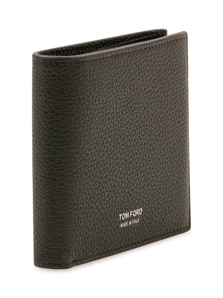 Green Textured Logo Wallet 4