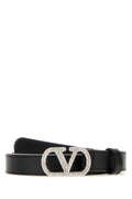 Black Vlogo Buckle Belt 1
