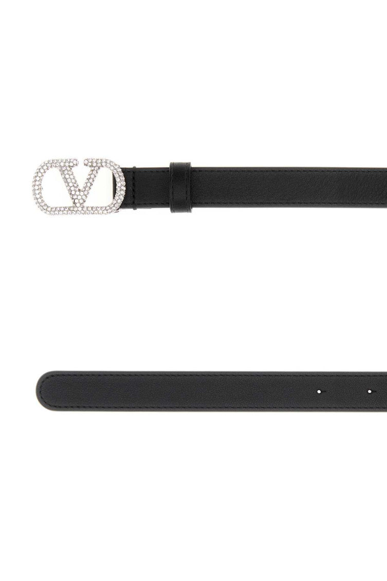 Black Vlogo Buckle Belt 2