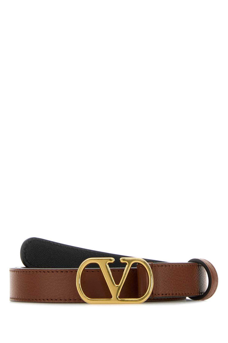 Brown VLogo Buckle Belt 1