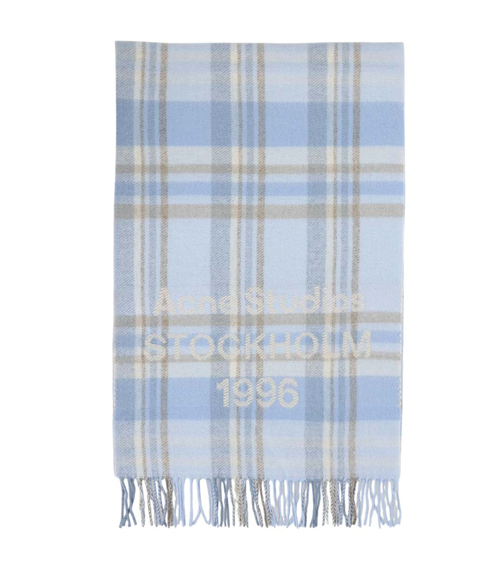 Blue Checks Scarf 1