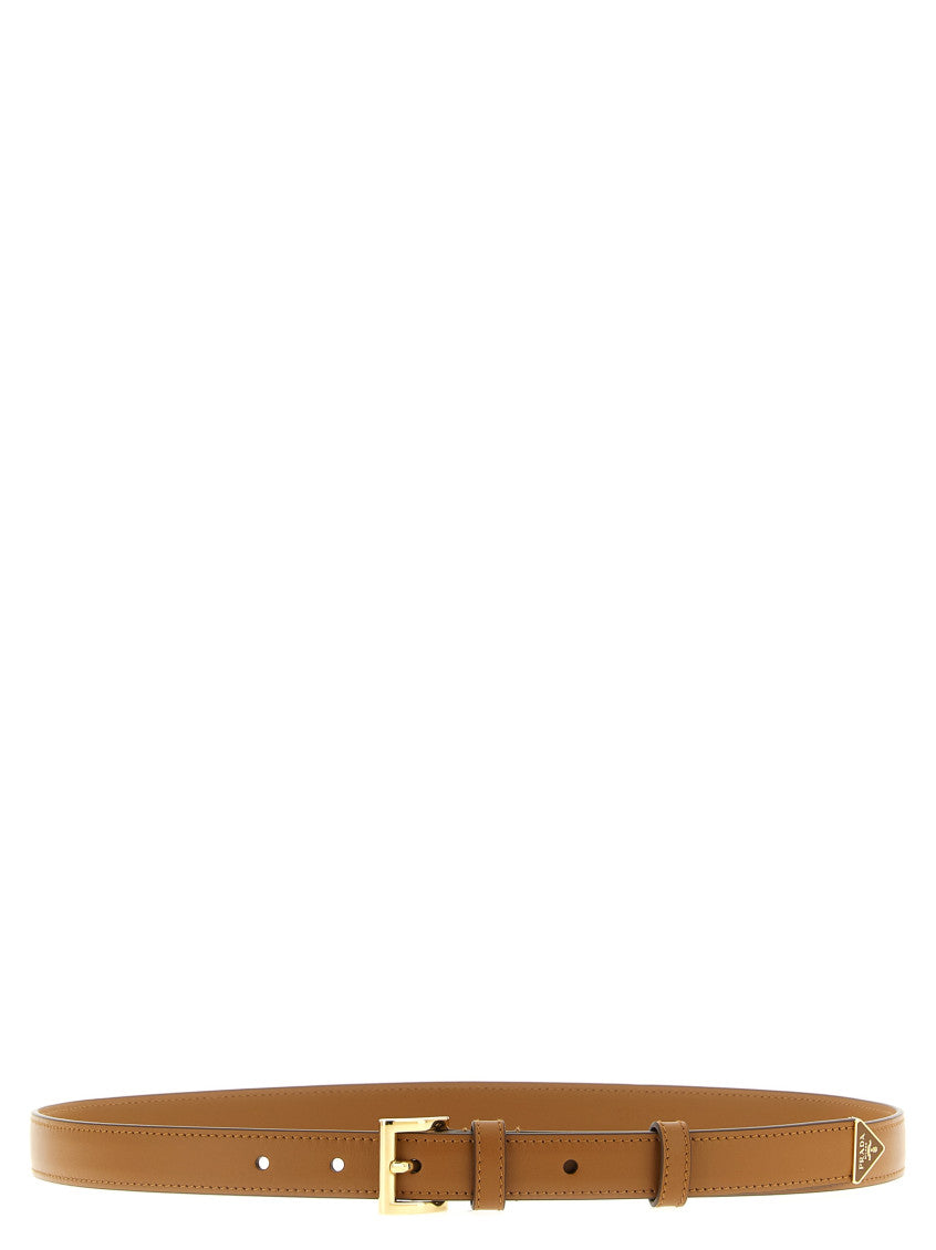 Brown Logo Buckle Belt 1