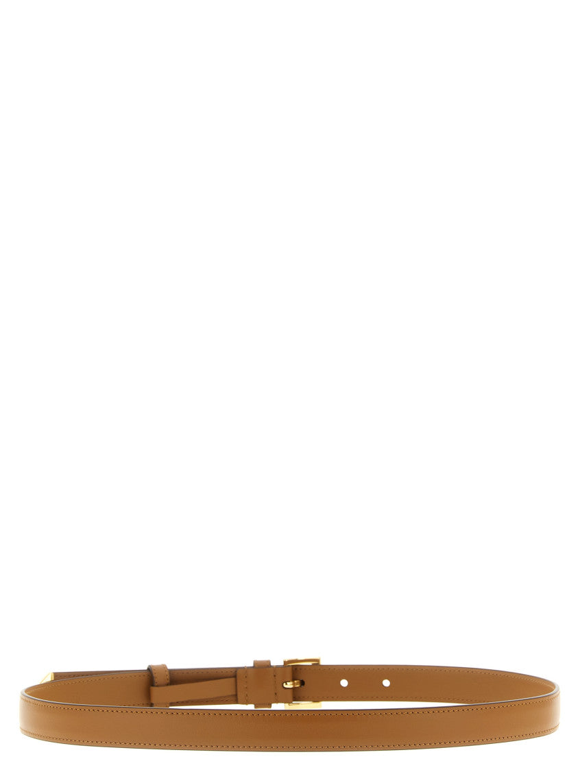 Brown Logo Buckle Belt 2