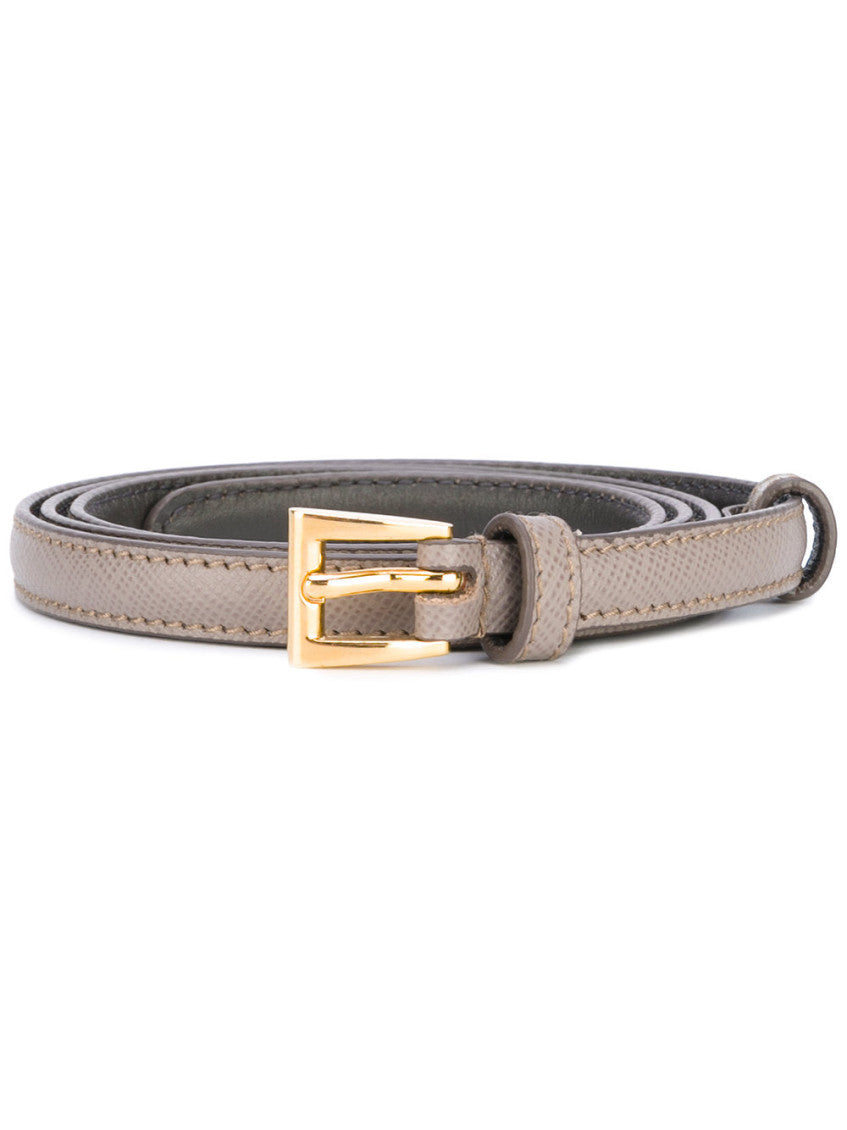 Grey Logo Buckle Belt 1
