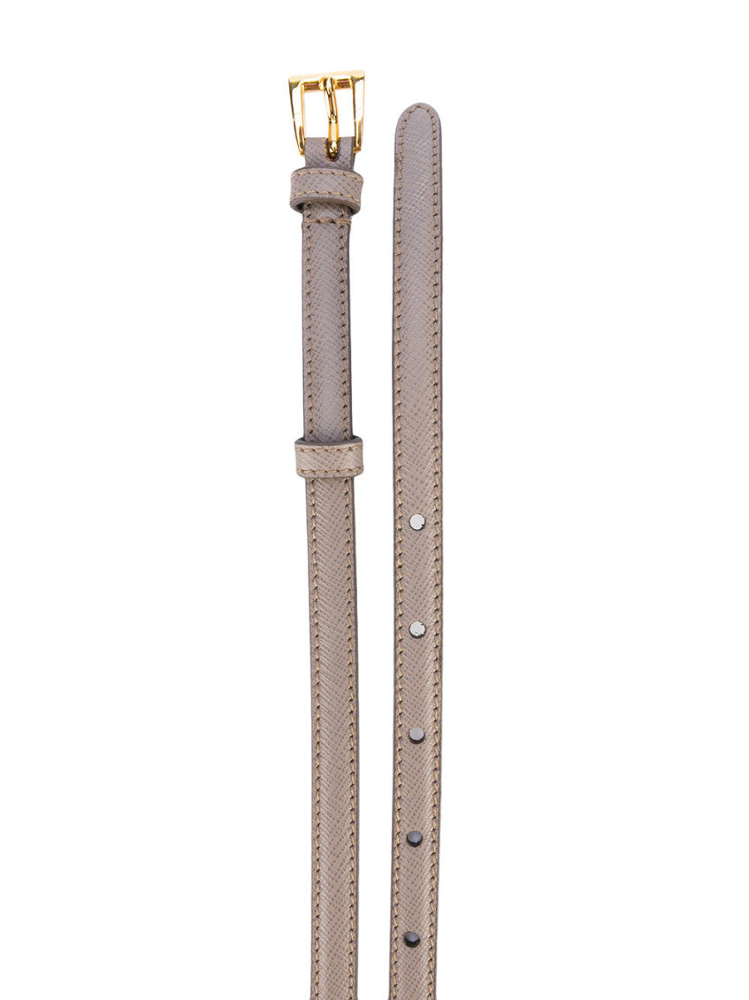 Grey Logo Buckle Belt 2