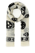 Black & White Skull Printed Scarf 1