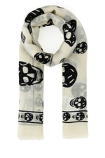 Black & White Skull Printed Scarf 1