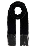 Black Velvet Solid Scarf 1