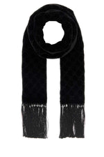 Black Velvet Solid Scarf 1