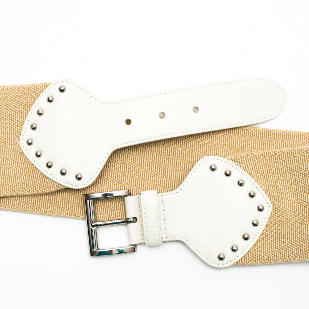 Natural Buckled Waist Belt 3
