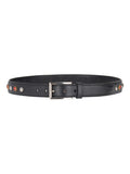 Black Crystal Embellished Buckle Belt 1
