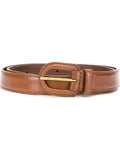 Brown Logo Buckle Belt 1