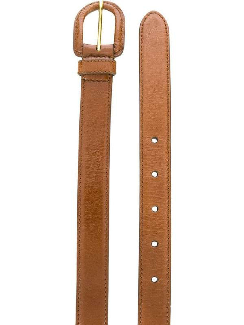 Brown Logo Buckle Belt 2