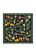 Black Floral Heels Print Scarf 1