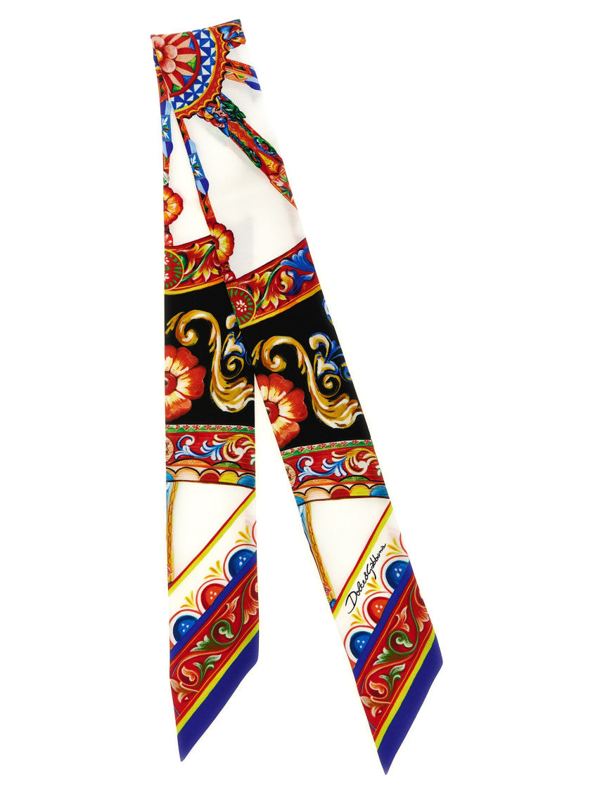 Multicolor Carretto Printed Bandana Scarf 1