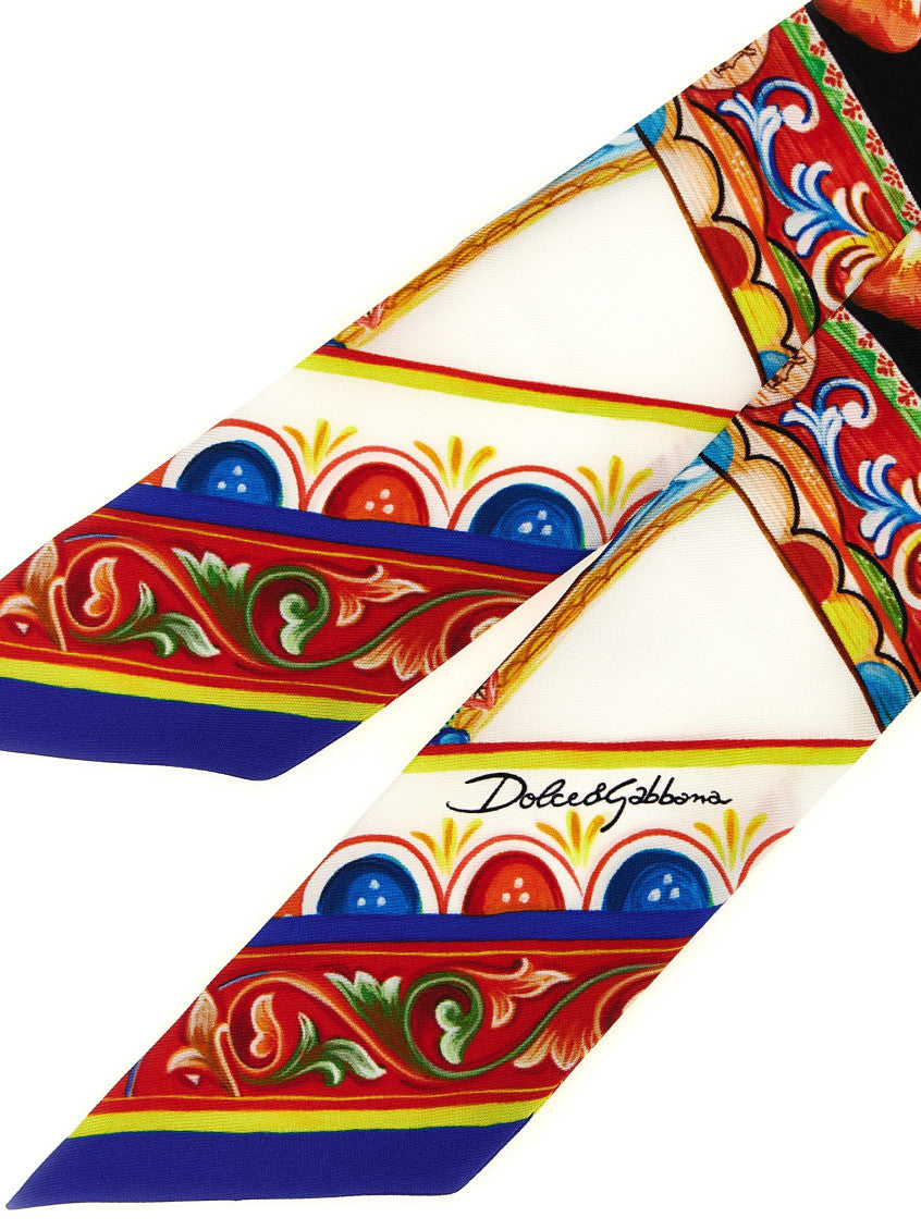 Multicolor Carretto Printed Bandana Scarf 3