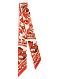 Orange Maiolica Printed Bandana Scarf 1
