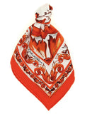 Orange Maiolica Printed Scarf 1