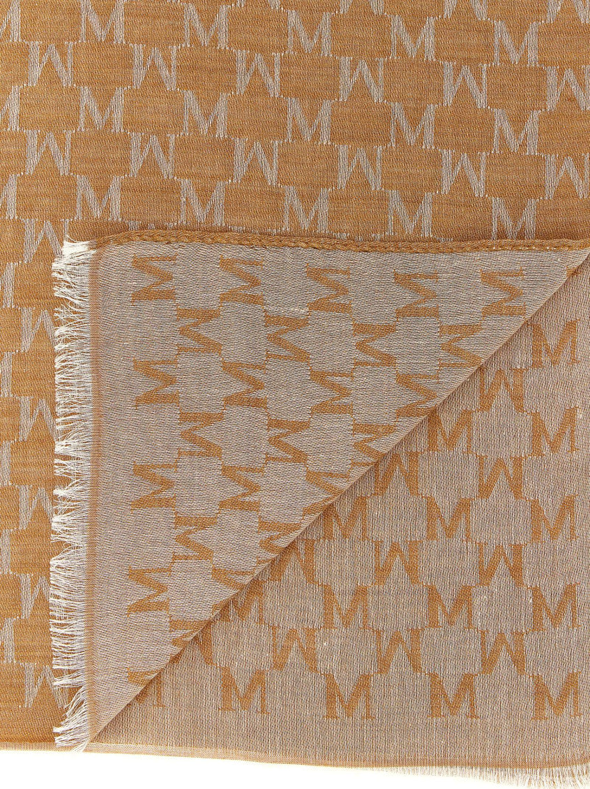 Brown Signature Logo Scarf 2