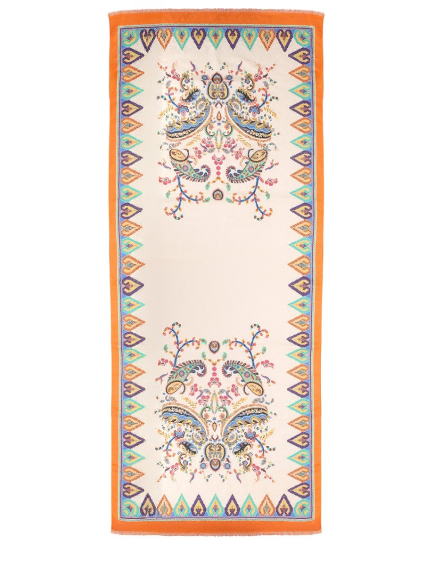 Multicolor Paisley Printed Scarf 1
