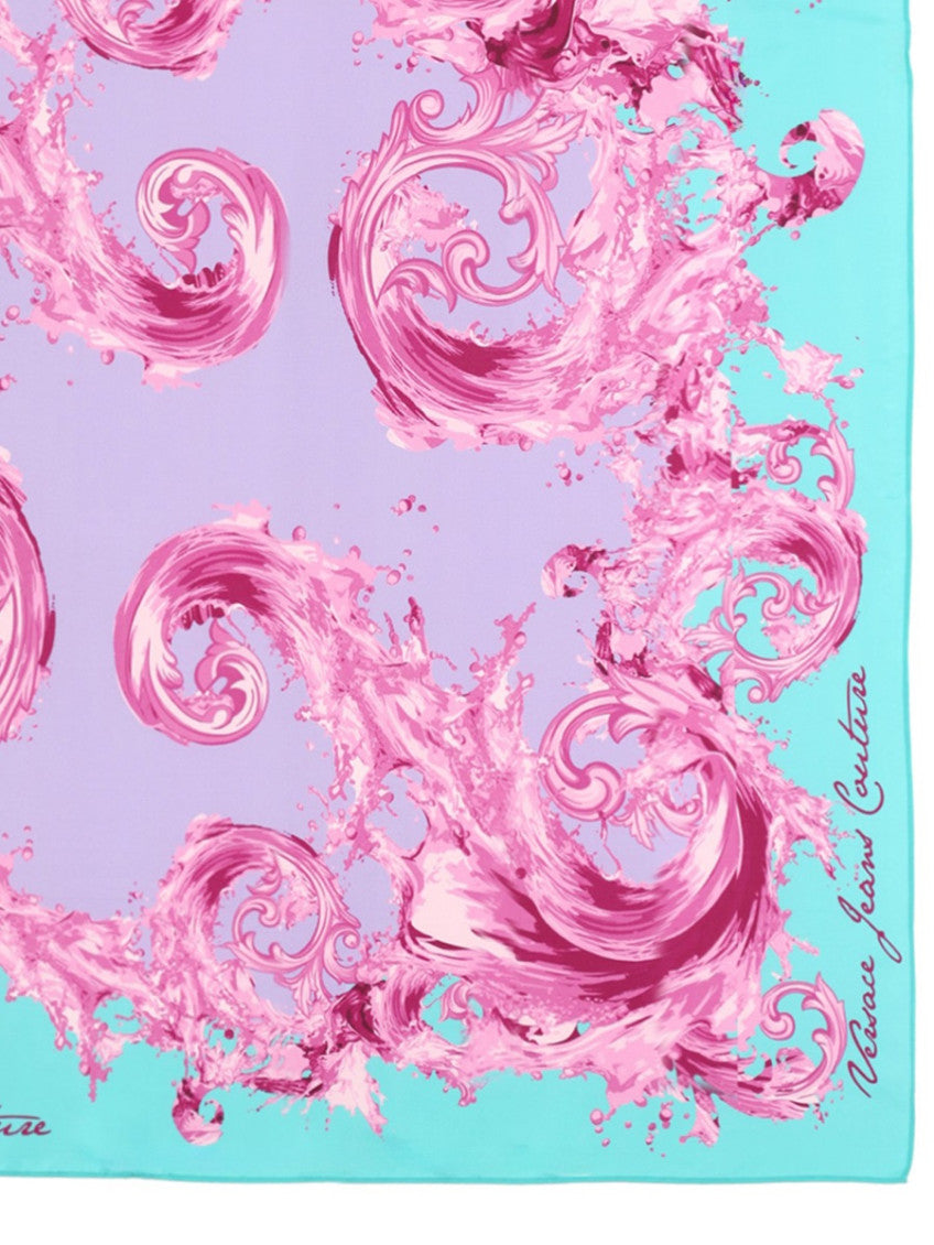 Blue Signature Printed Scarf 2