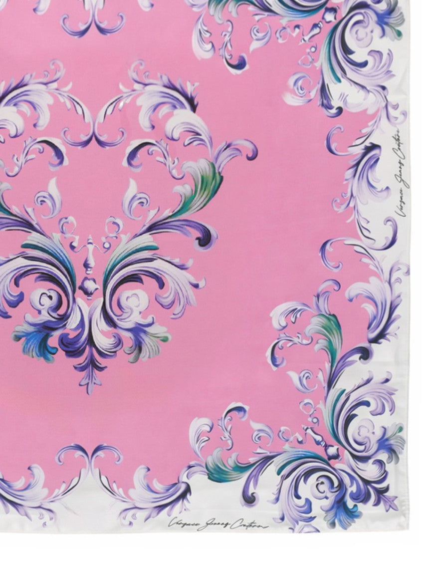 Pink Printed Scarf 2