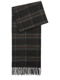Dark Grey Marsden Checks Scarf 1