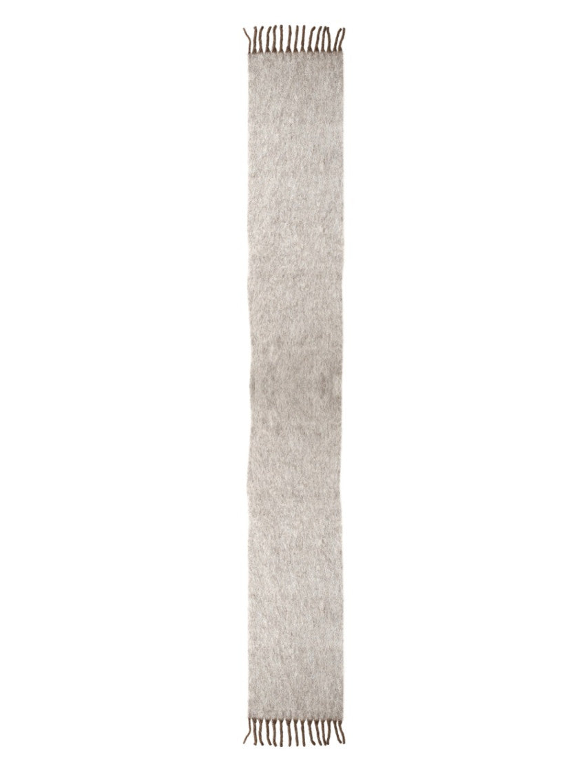 Beige Logo Textured Scarf 3