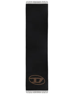 Brown S-Tevie Logo Solid Scarf 1