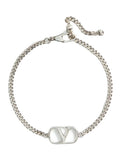 Silver VLogo Chain Bracelet 1