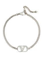 Silver VLogo Chain Bracelet 1