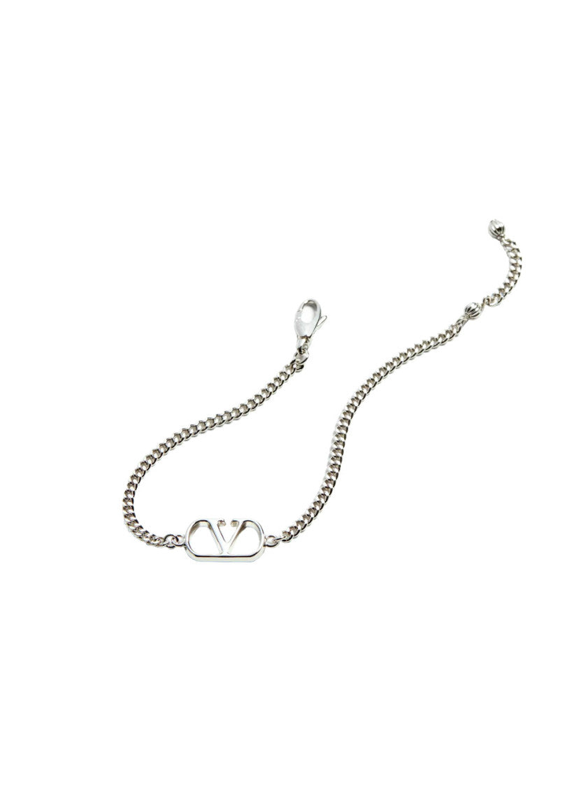 Silver VLogo Chain Bracelet 3