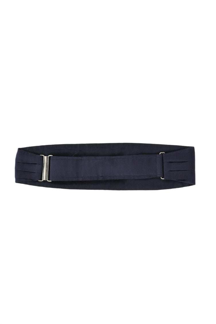 Navy Blue Pleated Cummerbund Belt 2