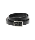 Black Solid Buckle Belt 1