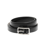 Black Solid Buckle Belt 1