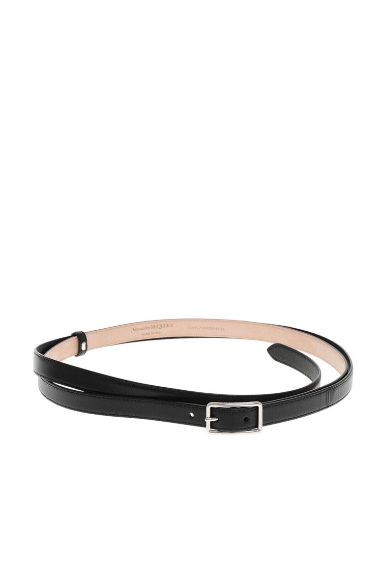 Black Solid Buckle Belt 2