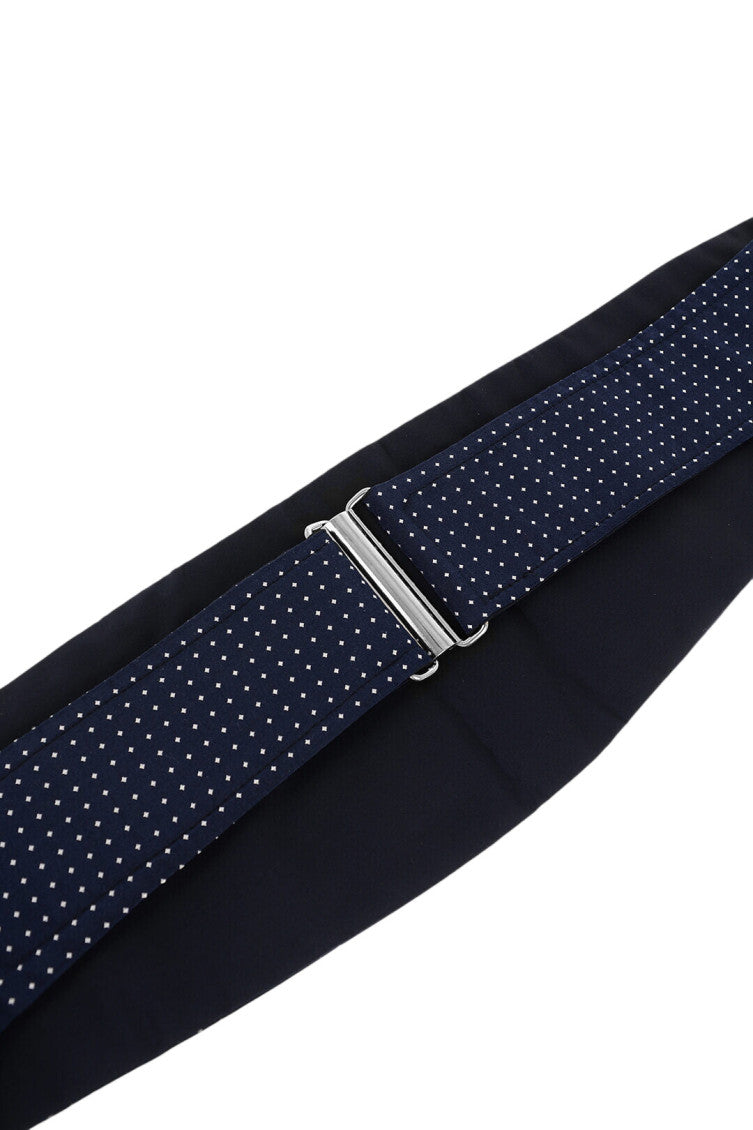 Blue Printed Cummerbund Belt 2