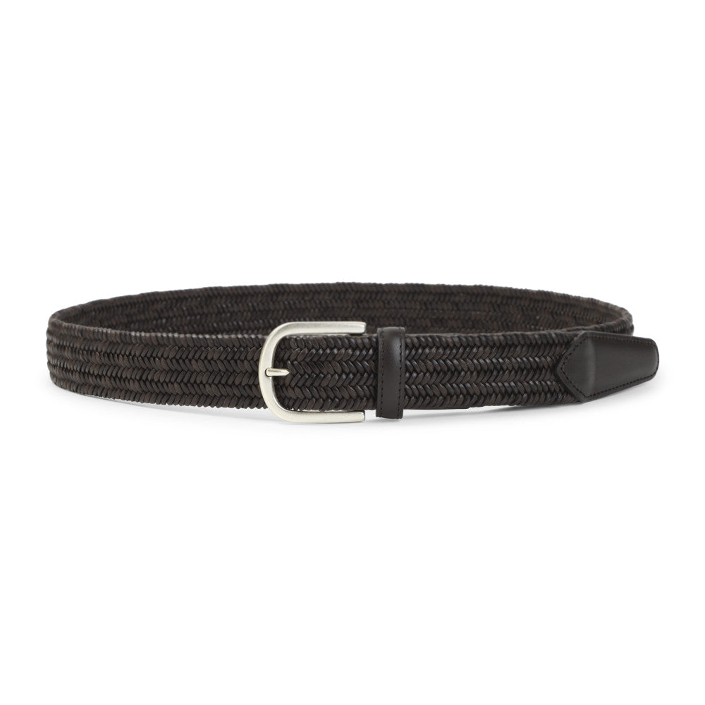 Dark Brown Woven  Belt 1