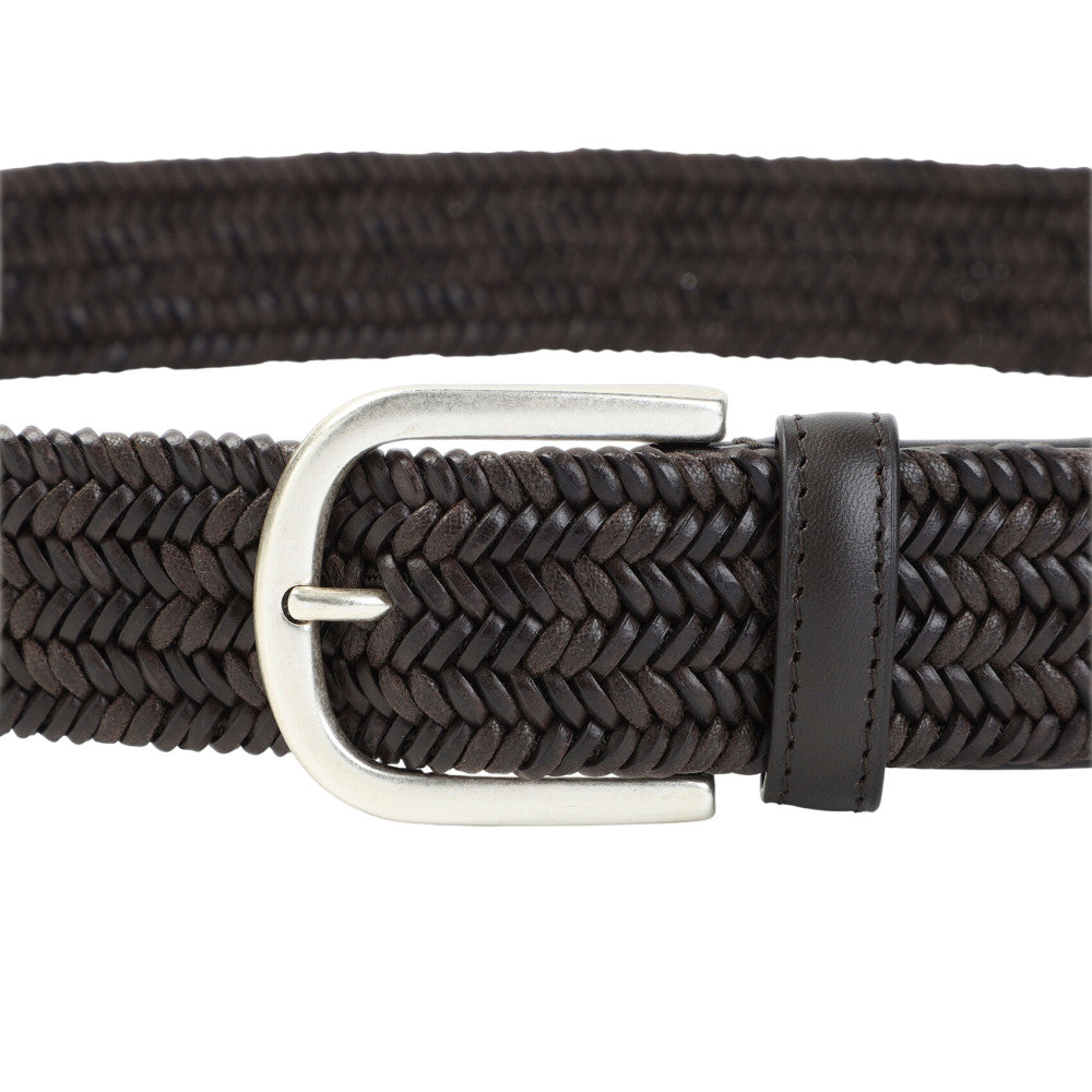 Dark Brown Woven  Belt 2