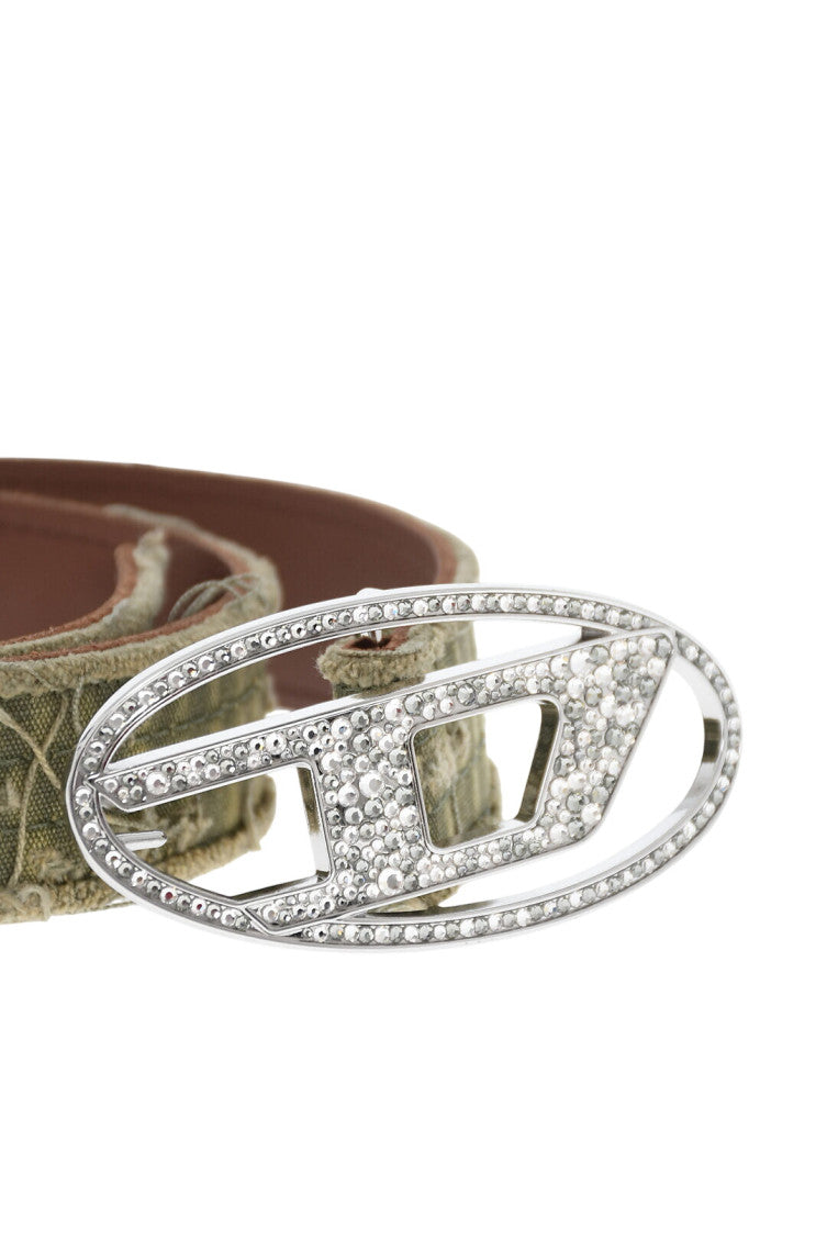 Green Distressed Buckle Belt 3