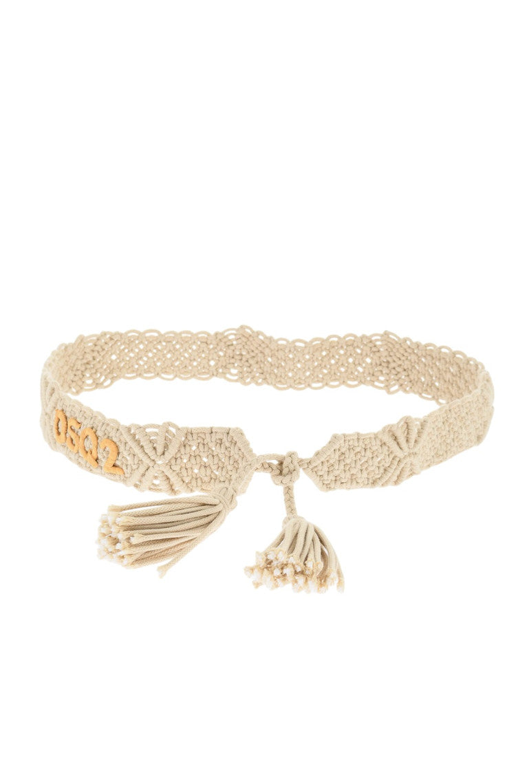 Beige Woven Belt 1