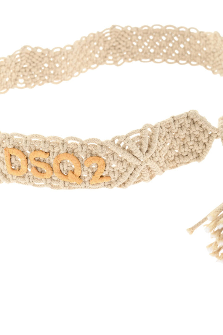 Beige Woven Belt 3