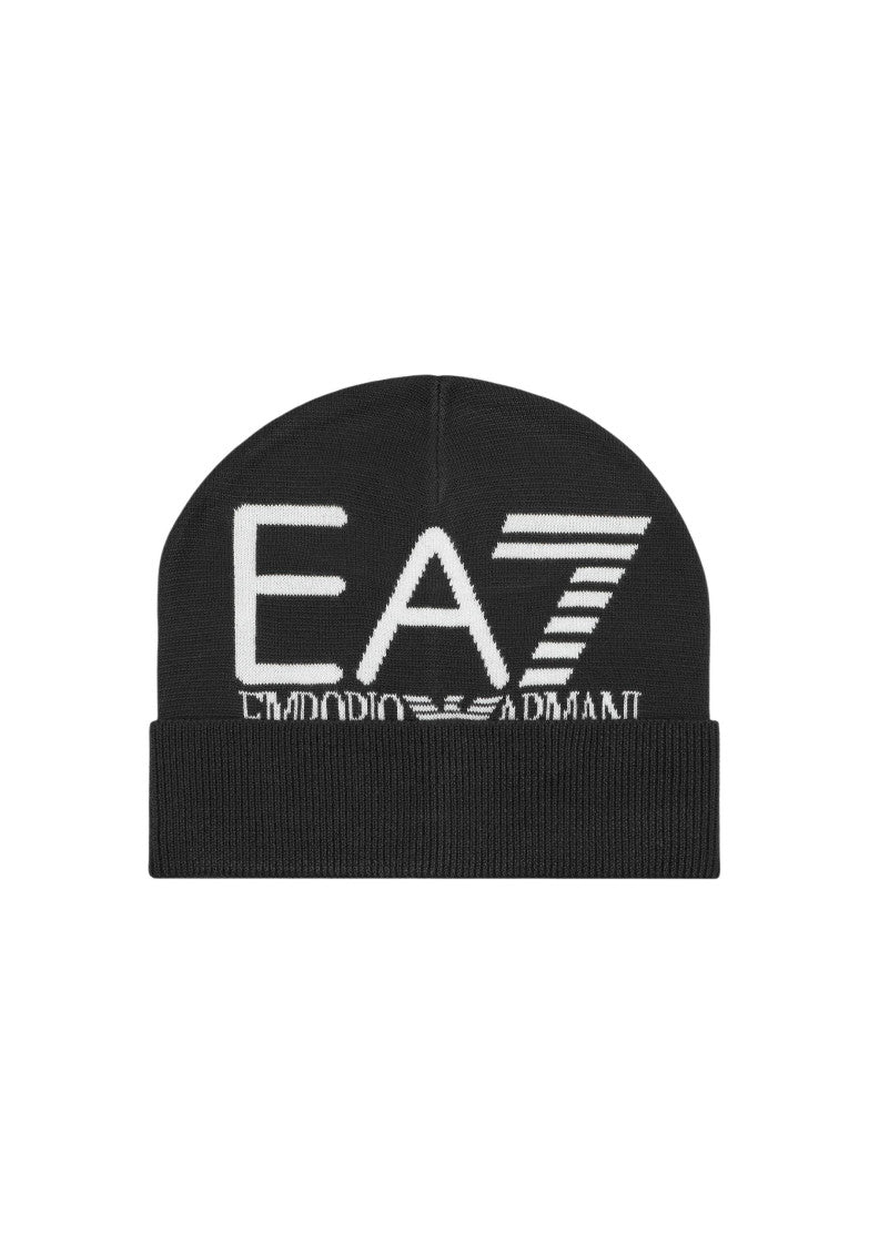 Black Logo Beanie Cap 1