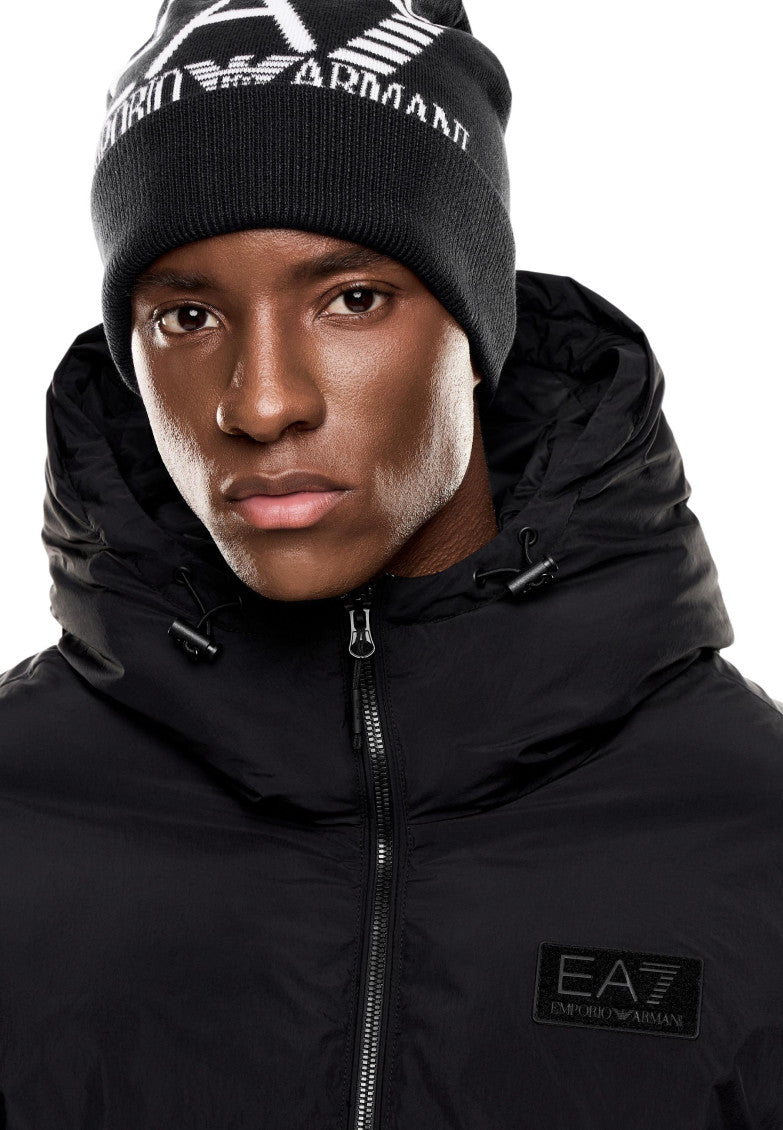 Black Logo Beanie Cap 3