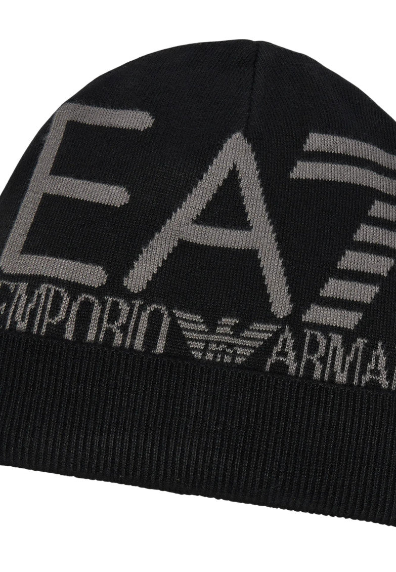 Black Logo Beanie Cap 2