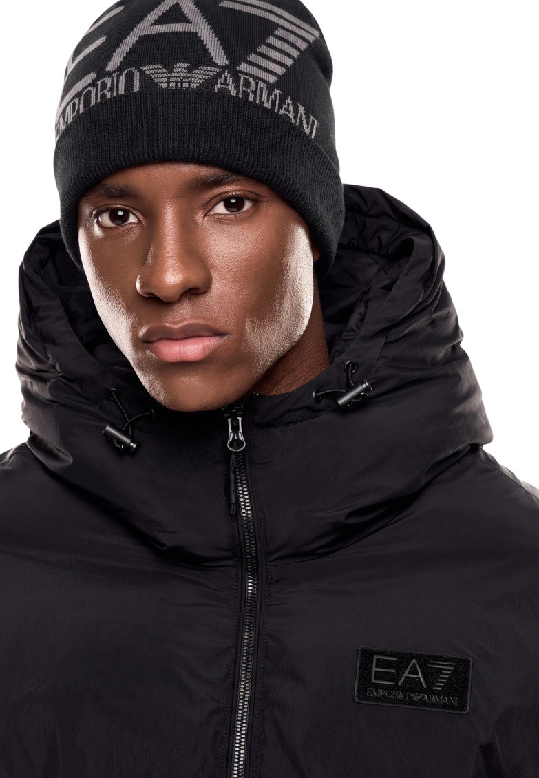 Black Logo Beanie Cap 4