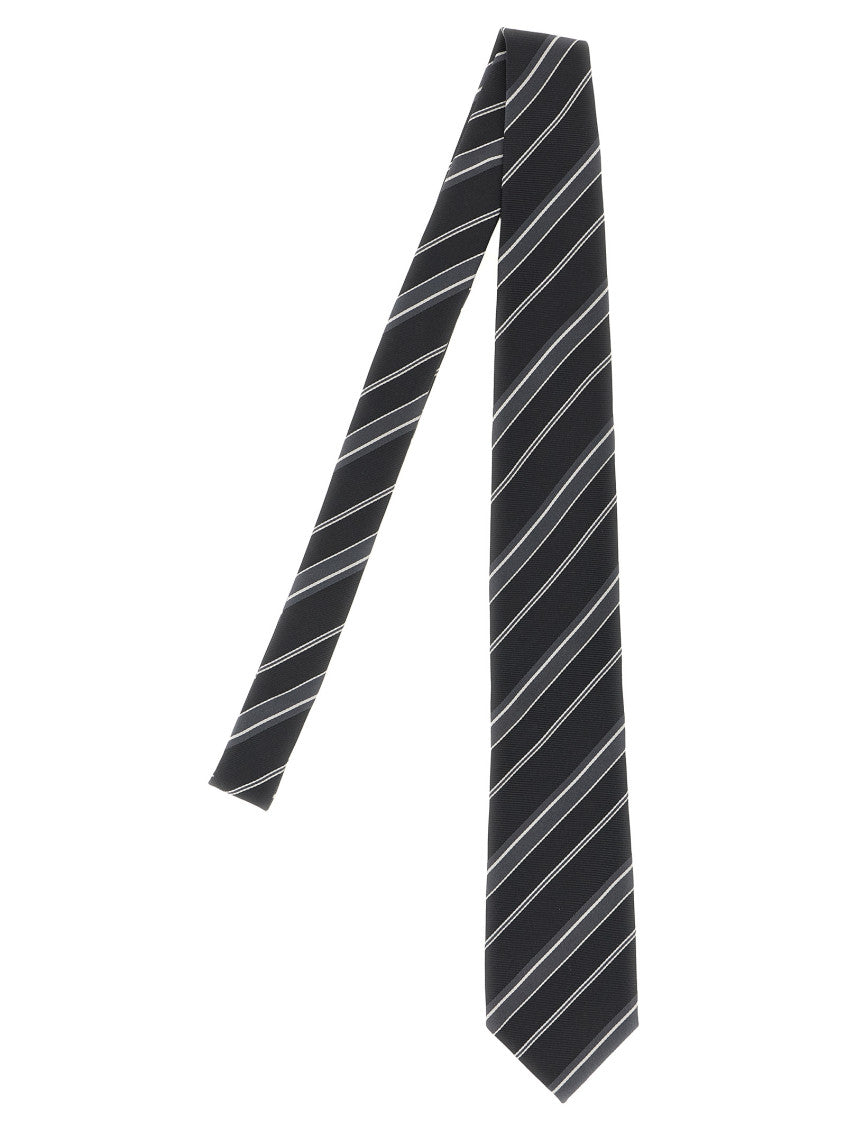Black Diagonal Stripes Tie 1