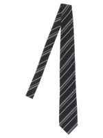 Black Diagonal Stripes Tie 1