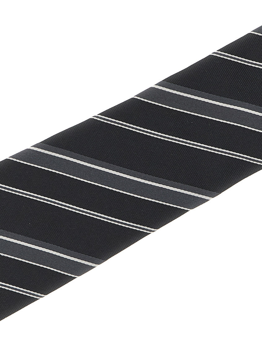 Black Diagonal Stripes Tie 3