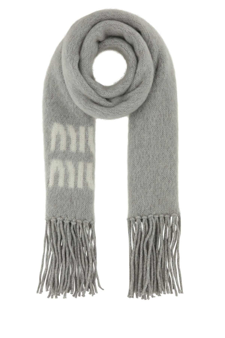 Grey Logo Scarf 1